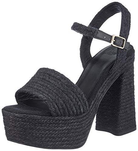 Castañer ARIA/SS20025, Sandalia con talón para Mujer, Negro, 39 EU
