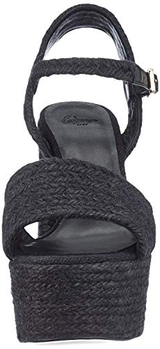 Castañer ARIA/SS20025, Sandalia con talón para Mujer, Negro, 39 EU