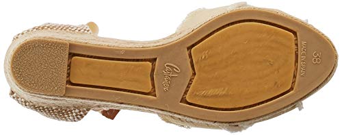 Castañer BLUMA/6/001, Sandalias con cuña Tipo Alpargatas Mujer, Ivory, 41 EU