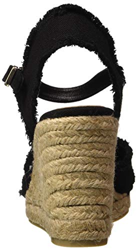 Castañer BROMELIA/8/001, Sandalias con cuña Tipo Alpargatas Mujer, Negro, 39 EU