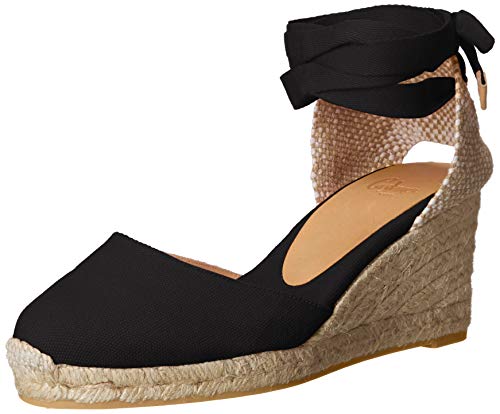 Castañer CARINA/6/001, Alpargatas Mujer, Negro (Negro 100), 37 EU
