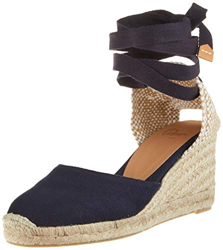 Castañer CARINA/6/001, Alpargatas para Mujer, Azul (Azul Marino 301), 38 EU