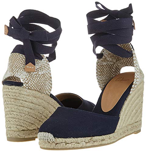 Castañer CARINA/8/001, Alpargatas Mujer, Azul (Azul Marino 301), 39 EU