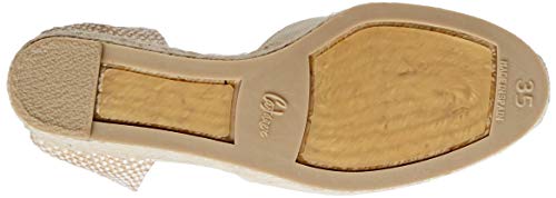 Castañer CARINA/8/001, Alpargatas Mujer, Marfil (Ivory 203), 38 EU
