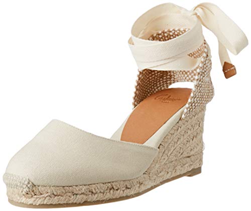 Castañer CARINA/8/001, Alpargatas Mujer, Marfil (Ivory 203), 38 EU