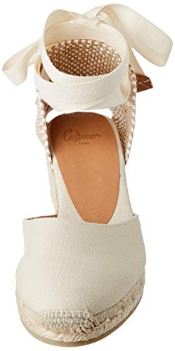 Castañer CARINA/8/001, Alpargatas Mujer, Marfil (Ivory 203), 38 EU