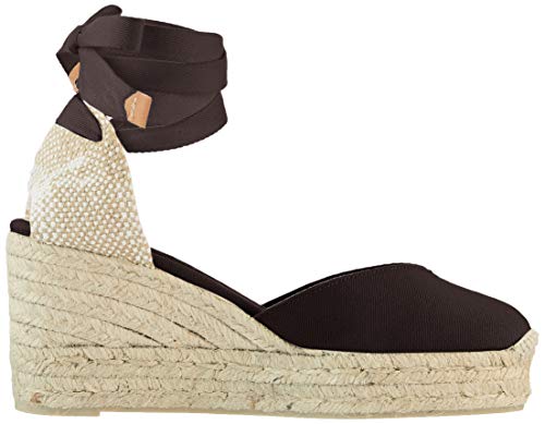 Castañer CHIARA/6ED/001, Alpargata Mujer, Negro, 36 EU