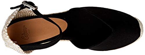 Castañer CHIARITA/8/001, Alpargatas Mujer, Negro (Negro 100), 37 EU