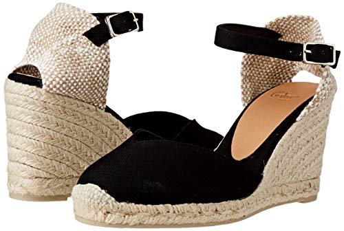 Castañer CHIARITA/8/001, Alpargatas Mujer, Negro (Negro 100), 37 EU