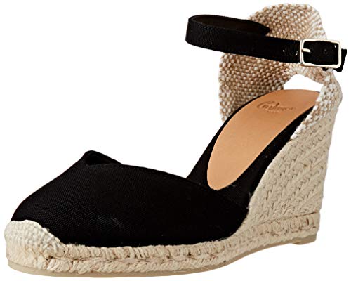 Castañer CHIARITA/8/001, Alpargatas Mujer, Negro (Negro 100), 37 EU