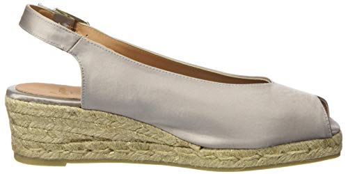 Castañer DOSALIA/3/SS20006, Alpargata Mujer, Plata, 35 EU