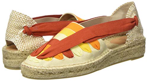 Castañer GRACE/SS20020, Alpargata Mujer, Naranja Multi, 40 EU
