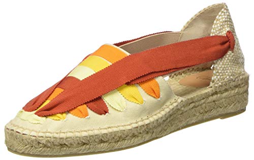 Castañer GRACE/SS20020, Alpargata Mujer, Naranja Multi, 40 EU