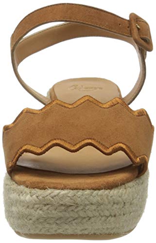 Castañer WALLY/SS20007, Sandalias con cuña Mujer, Camel, 35 EU