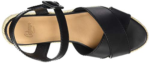 Castañer WILMA/SS20018, Sandalias con cuña Mujer, Negro, 40 EU