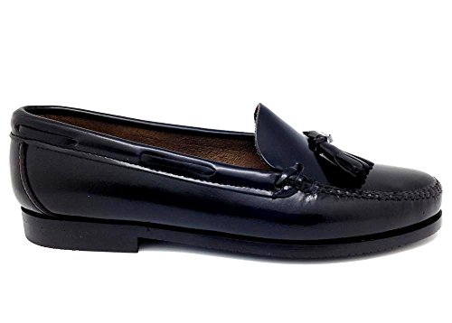 Castellano® 1920 Madrid - Mocasín con borlas en florentick Negro para Mujer
