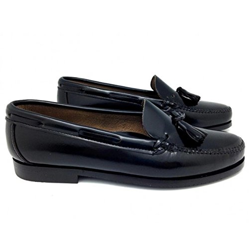 Castellano® 1920 Madrid - Mocasín con borlas en florentick Negro para Mujer