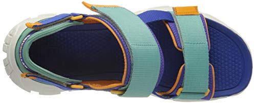 Cat Footwear Progressor, Sandalias de Gladiador Hombre, Multicolor (Deep Periwinkle/Flame Orange/Sea Blue Dazzling Bl Multi), 43 EU