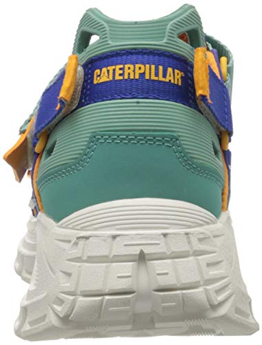 Cat Footwear Progressor, Sandalias de Gladiador Hombre, Multicolor (Deep Periwinkle/Flame Orange/Sea Blue Dazzling Bl Multi), 43 EU