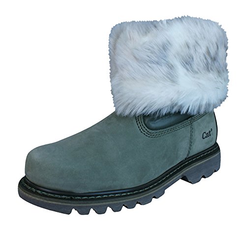 Caterpillar Bruiser Scrunch Forrado de Piel de Las Mujeres Botas de invierno-Green-38