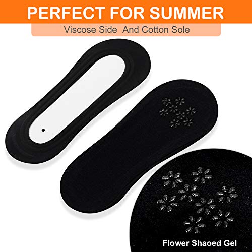 Caudblor 9 Pares Calcetines Invisibles Mujer Antideslizante Calcetines Cortos 33-36/36-39, NUDE-L