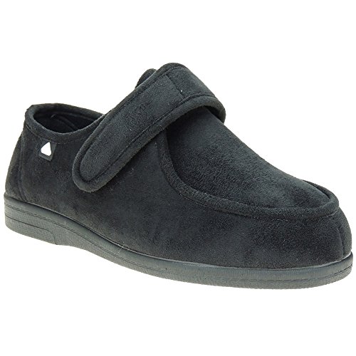 CELIARUIZ WALLABYBAM Wallaby | Zapatilla para Diabéticos | Bamara | Extra Ancho Especial Velcro Posoperatorio Hombre Mujer Unisex Negro Talla 41