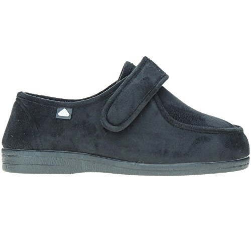 CELIARUIZ WALLABYBAM Wallaby | Zapatilla para Diabéticos | Bamara | Extra Ancho Especial Velcro Posoperatorio Hombre Mujer Unisex Negro Talla 44