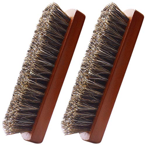 Cepillo para Limpieza Cepillo de Zapatos Juego de cepillos para calzado cepillos de cerdas Naturales Pulido Limpiador para el Cepillo Kit para Zapatos Botas Abrigos Sofá Zapatillas Hogar