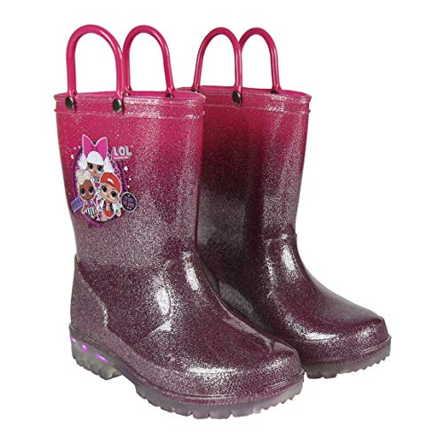Cerdá Botas Lluvia PVC Luces LOL, Unisex niños, Rosa, 29/30 EU