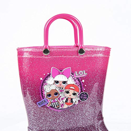 Cerdá Botas Lluvia PVC Luces LOL, Unisex niños, Rosa, 29/30 EU