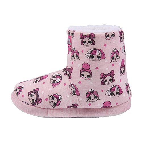 CERDÁ LIFE'S LITTLE MOMENTS, Zapatillas Bota de Andar por Casa de LOL Surprise-Licencia Oficial MGA, Rosa, 35 EU