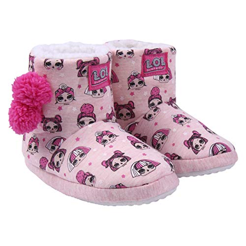 CERDÁ LIFE'S LITTLE MOMENTS, Zapatillas Bota de Andar por Casa de LOL Surprise-Licencia Oficial MGA, Rosa, 35 EU