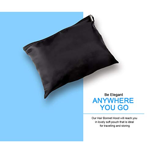 Cestmall Gorra de Secado de Pelo ortátil, Accesorio del Secador De Pelo De Bonnet Capucha Haircare Salon Secador de pelo Sombrero Accesorios para Mujeres Chicas (black)