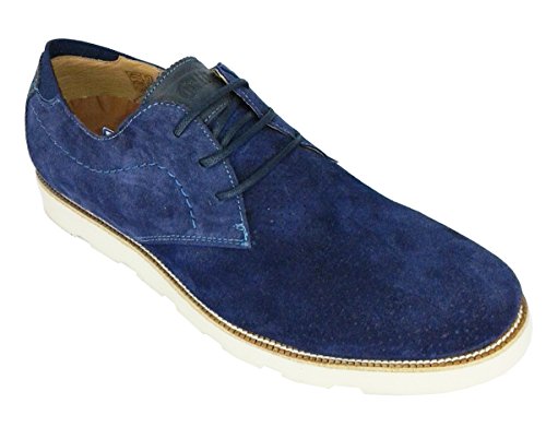 Cetti C1092, Zapato para Hombre con Suela Ultra Ligera en Ante Azul Marino (44)