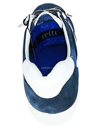 Cetti C1131, Zapatilla para Hombre en Piel con Malla Transpirable, Azul Marino (40)