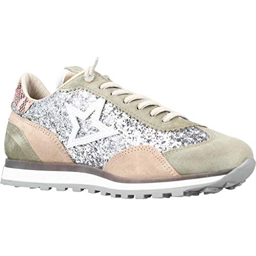 Cetti Calzado Deportivo Mujer C1259SRA V21 para Mujer Plateado 38 EU