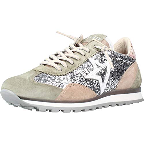 Cetti Calzado Deportivo Mujer C1259SRA V21 para Mujer Plateado 38 EU