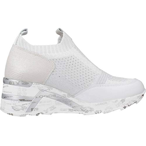Cetti Calzado Deportivo Mujer V20 Deportivo Knitting Met para Mujer Blanco 38 EU