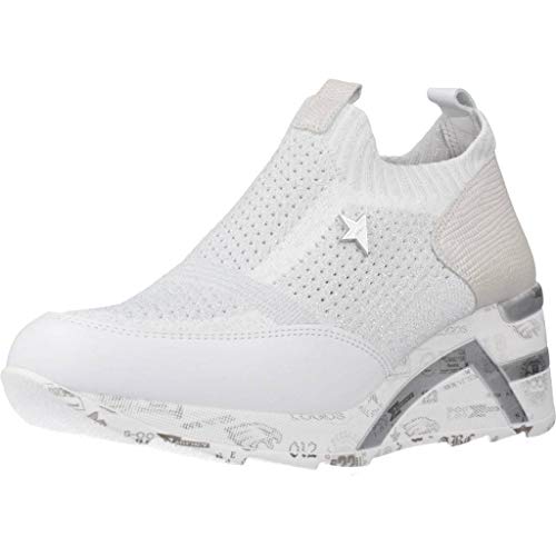 Cetti Calzado Deportivo Mujer V20 Deportivo Knitting Met para Mujer Blanco 38 EU