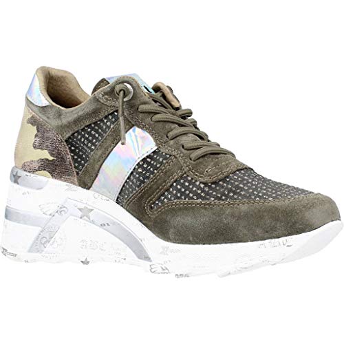 CETTI - Deportivo de cuña Kaki - Cuero para: Mujer Color: Ante RETE Militare Talla: 38