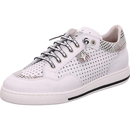 Cetti Zapatillas para hombre C-1181, de piel lisa, color blanco, color Blanco, talla 44 EU