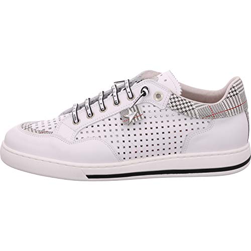 Cetti Zapatillas para hombre C-1181, de piel lisa, color blanco, color Blanco, talla 44 EU