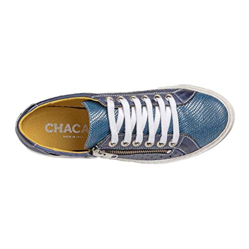 Chacal Shoes - Zapatos Casual de Mujer - máximo Confort - Zapatos Casual de Cuero 100% - Fácil Calzado - Color Azul en Talla EU 39