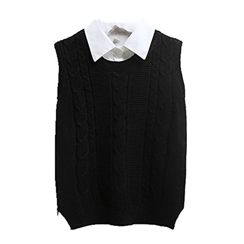 Chaleco Primavera Señoras Chaleco Sin Mangas de Punto Chaleco