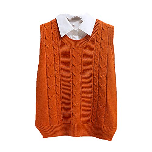 Chaleco Primavera Señoras Chaleco Sin Mangas de Punto Chaleco