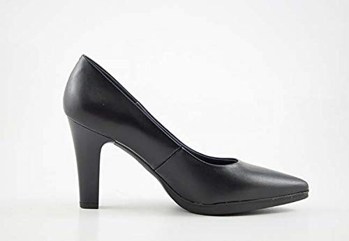 Chamby 4330 -Zapatos de Salon con Tacon Alto y Plantilla Acolchada (39, Negro)