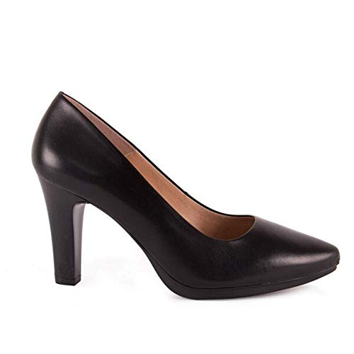 Chamby 4330 -Zapatos de Salon con Tacon Alto y Plantilla Acolchada (39, Negro)