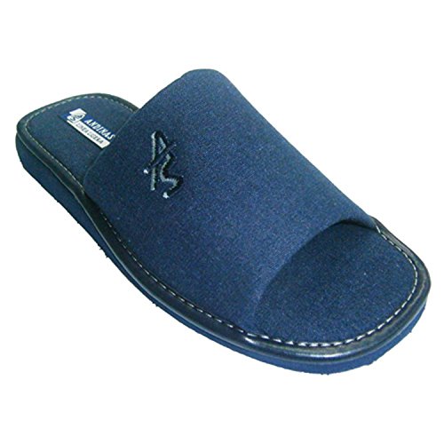 Chanclas de Caballero Puntera Abierta Andinas en Azul Marino Talla 41