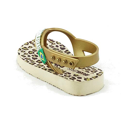 Chanclas de Playa BRASILERAS®,Baby Leo,Hecho en Brazil. Suela Antideslizante del 19 al 26. Bebe para Interior/Exterior.Zapatos de Piscina Verano