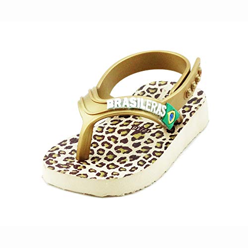 Chanclas de Playa BRASILERAS®,Baby Leo,Hecho en Brazil. Suela Antideslizante del 19 al 26. Bebe para Interior/Exterior.Zapatos de Piscina Verano